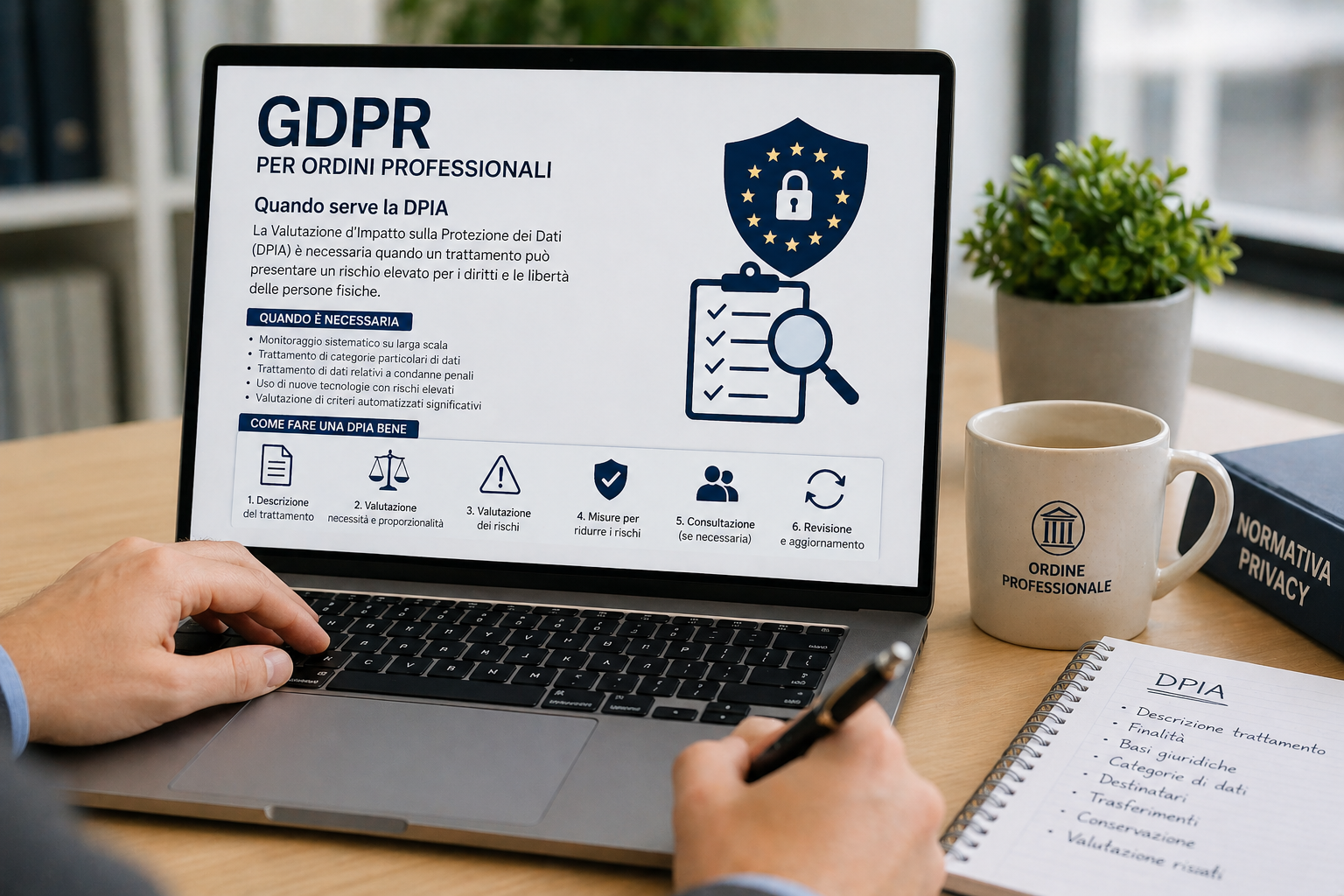 GDPR per Ordini: quando serve la DPIA e come farla bene
